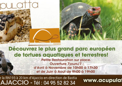 Schildkrötenpark in Capulatta auf der Ebene von Peri
